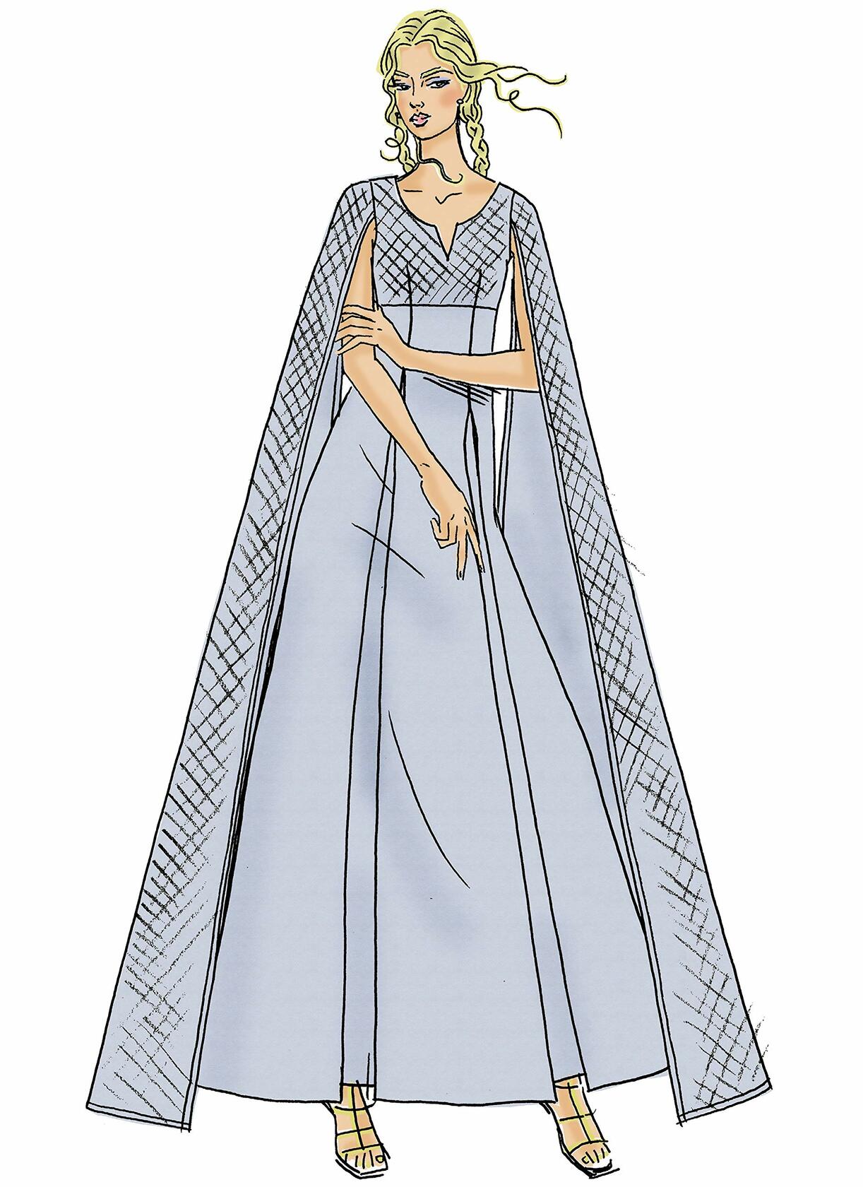McCall's Women's Fantasy Dress Cosplay Costume, Sizes 14-22 Sewing Pattern