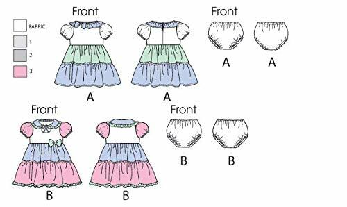 KWIK-SEW PATTERNS K3997OSZ Toddlers' Dresses and Panties Sewing Template