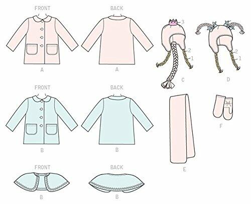 McCall's Patterns M7276 Children's/Girls' Coats, Hat, Scarf and Mittens, Size CL