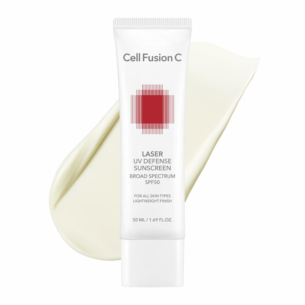 Cell Fusion C Laser UV Defense Face Sunscreen SPF 50, PDRN & 6 Ceramides, Broad