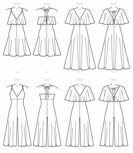 McCall Pattern McCall's Women's Jumpsuit and Dress, Sizes 6-14 Sewing Pattern,