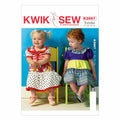 KWIK-SEW PATTERNS K3997OSZ Toddlers' Dresses and Panties Sewing Template