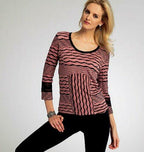 VOGUE PATTERNS V8817 Misses Top, Size F5 (16-18-20-22-24)