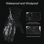 YukiniYa Kids Winter Gloves Back Water Repellent Touchscreen Warm Fleece