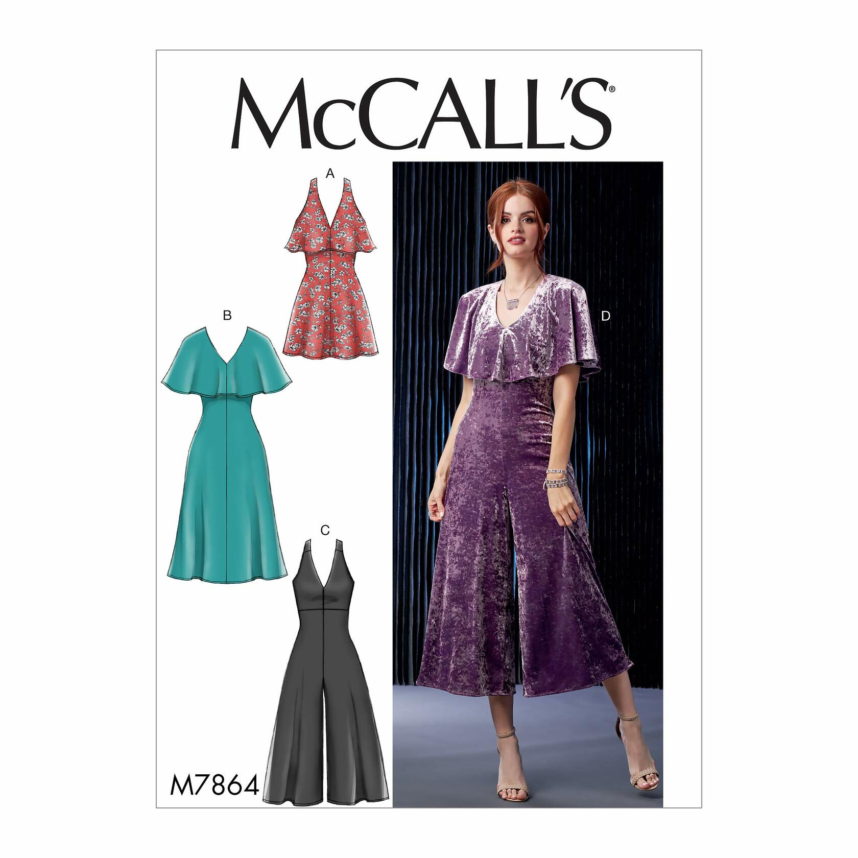 McCall Pattern McCall's Women's Jumpsuit and Dress, Sizes 6-14 Sewing Pattern,