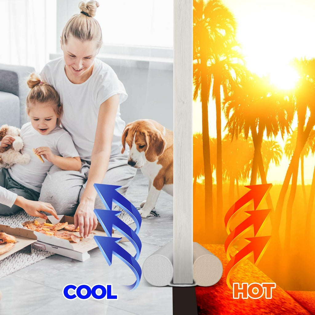 Holikme Door Draft Stopper Door Sweep Weather Stripping Noise Blocker Window