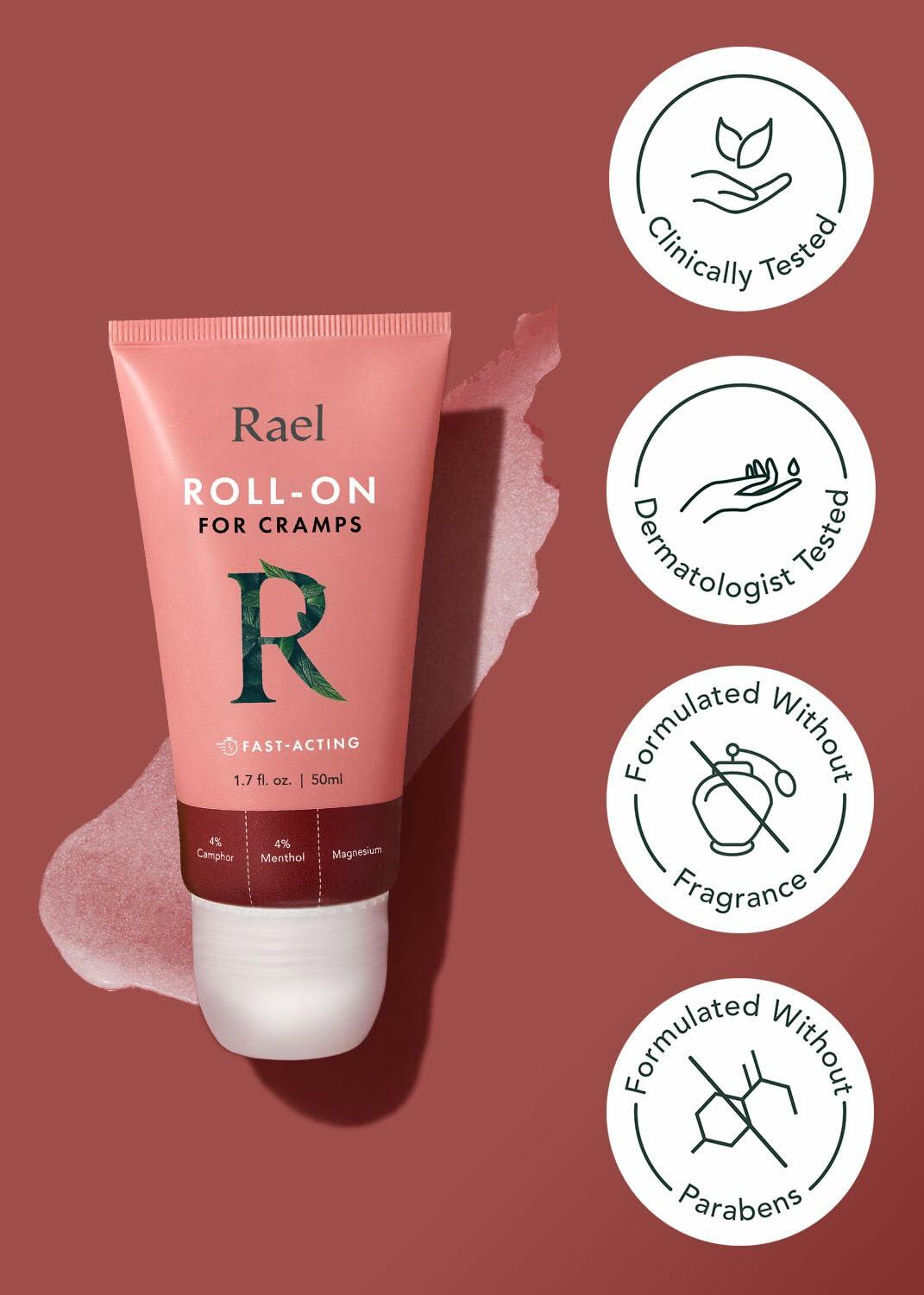 OPEN BOX - Rael Pain Relief Cream Roll-On – Fast-Absorbing Formula with Camphor,