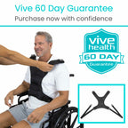 Vive Wheelchair Harness for Adults - Wheelchair Seat Belt - Safety Belt for