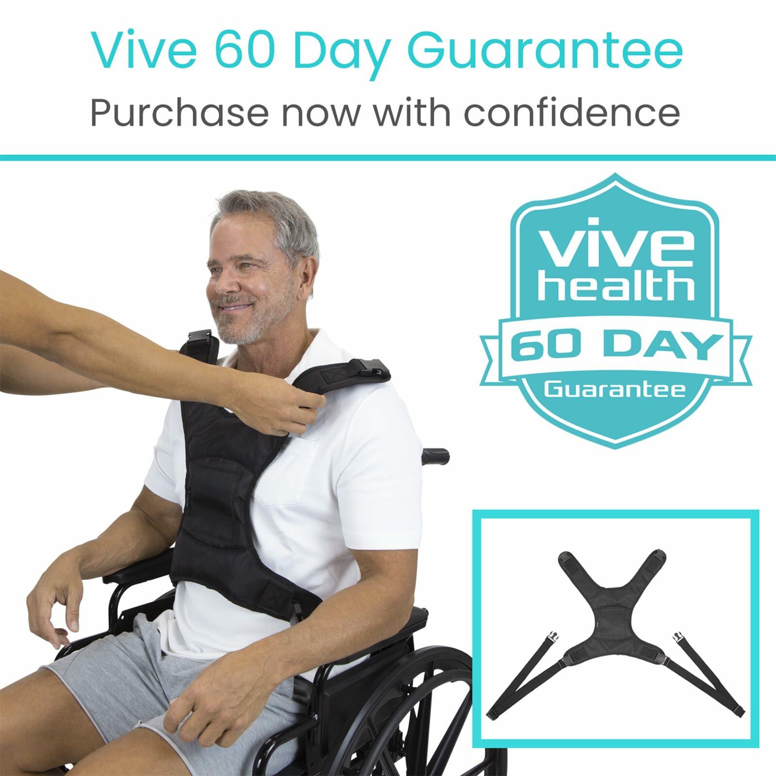 Vive Wheelchair Harness for Adults - Wheelchair Seat Belt - Safety Belt for