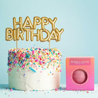 Birthday Cake Bath Bombs for Women Girls & Kids - Relaxing Pink Bubble Bath Bomb