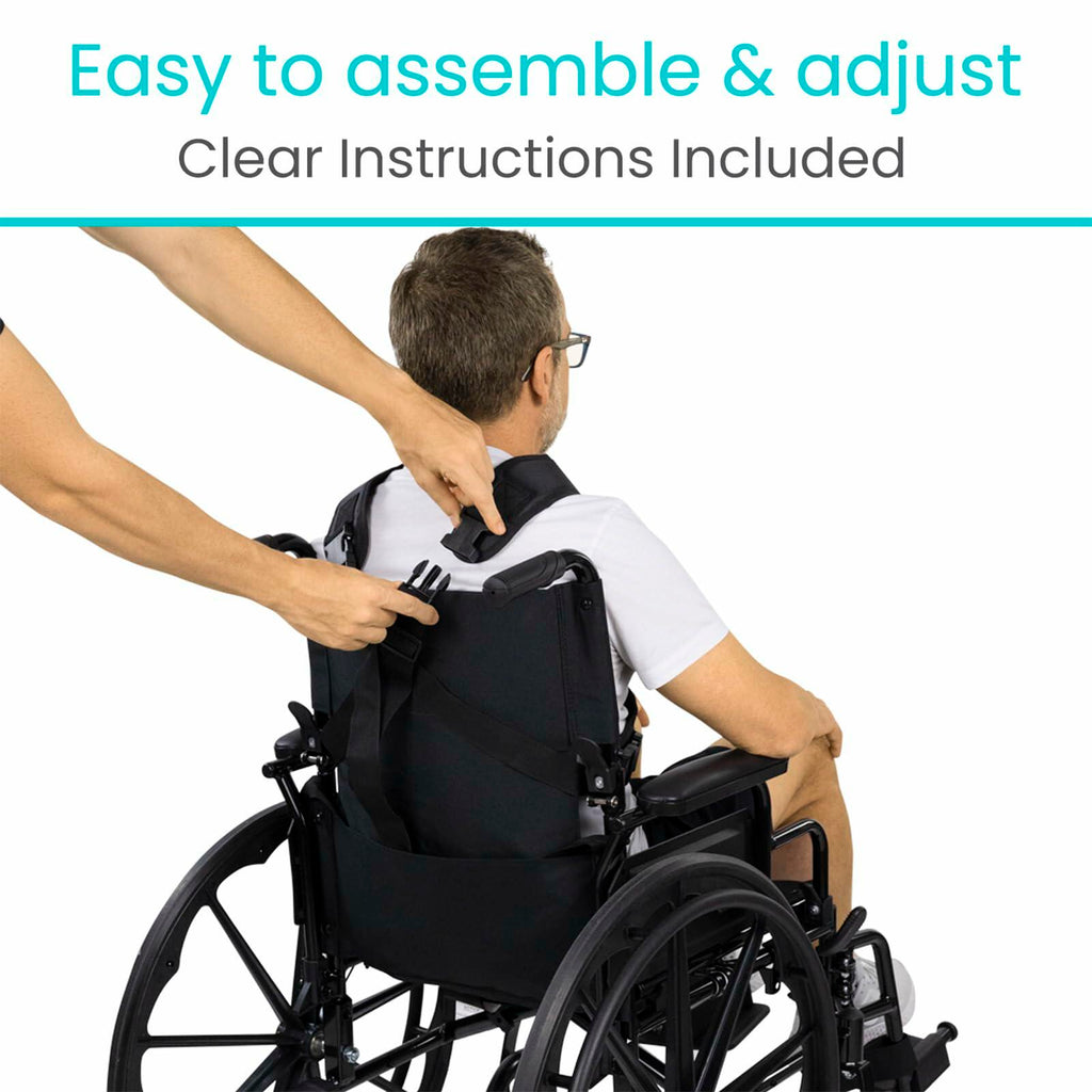 Vive Wheelchair Harness for Adults - Wheelchair Seat Belt - Safety Belt for