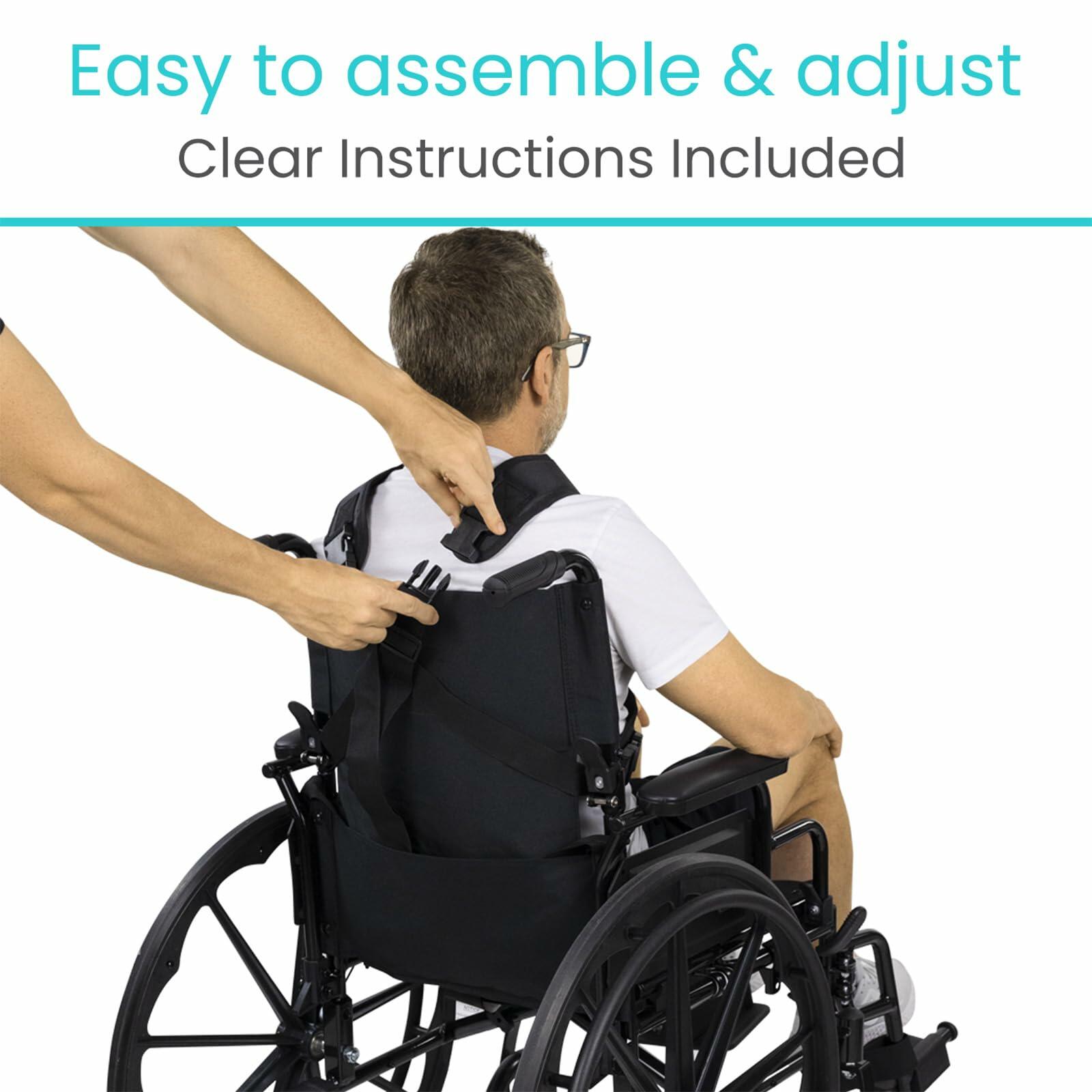 Vive Wheelchair Harness for Adults - Wheelchair Seat Belt - Safety Belt for