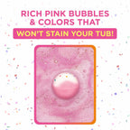 Birthday Cake Bath Bombs for Women Girls & Kids - Relaxing Pink Bubble Bath Bomb