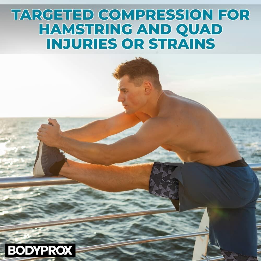 Thigh Compression Sleeve (1 Pair), Hamstring Compression Sleeve for Men and