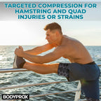 Thigh Compression Sleeve (1 Pair), Hamstring Compression Sleeve for Men and