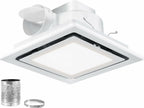 JOANAJO Bathroom Exhaust Fan with LED Light Ceiling Mount Ventilation Fan 120