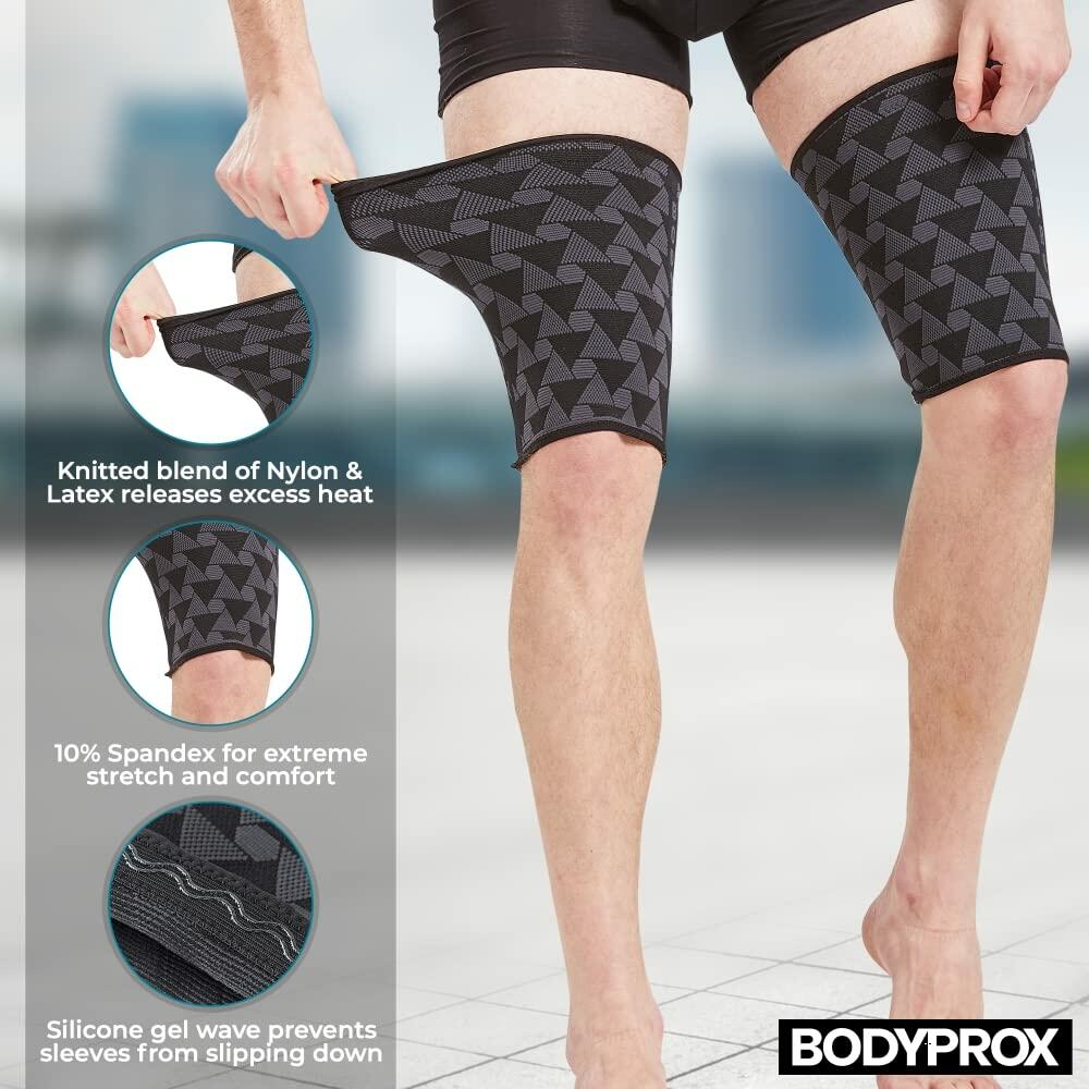 Thigh Compression Sleeve (1 Pair), Hamstring Compression Sleeve for Men and