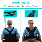 Vive Wheelchair Harness for Adults - Wheelchair Seat Belt - Safety Belt for