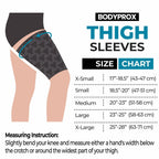 Thigh Compression Sleeve (1 Pair), Hamstring Compression Sleeve for Men and