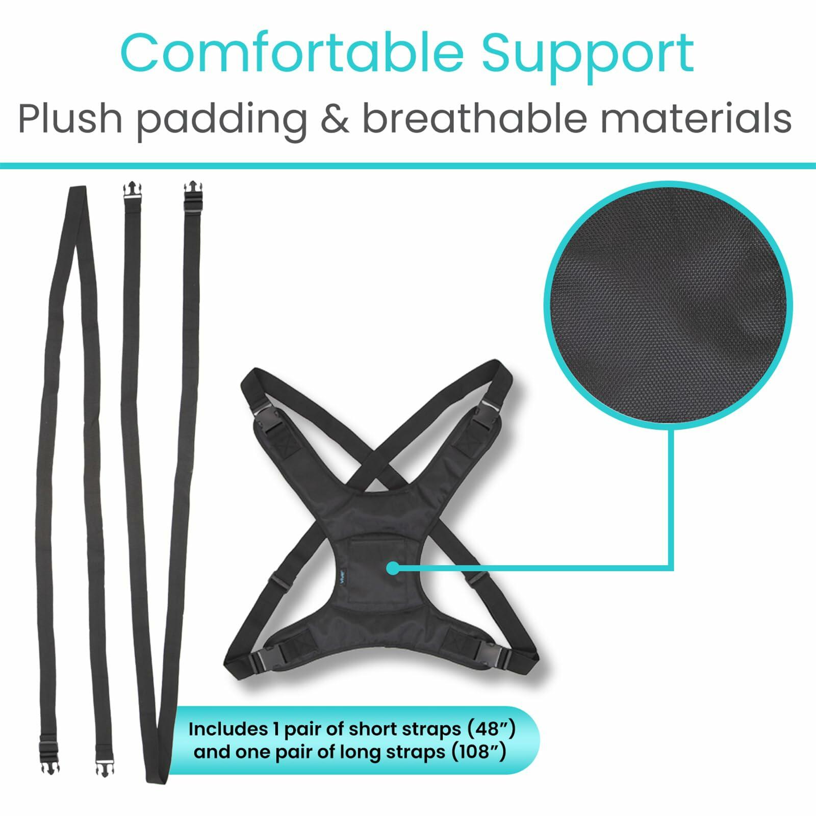 Vive Wheelchair Harness for Adults - Wheelchair Seat Belt - Safety Belt for