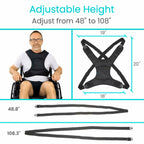 Vive Wheelchair Harness for Adults - Wheelchair Seat Belt - Safety Belt for