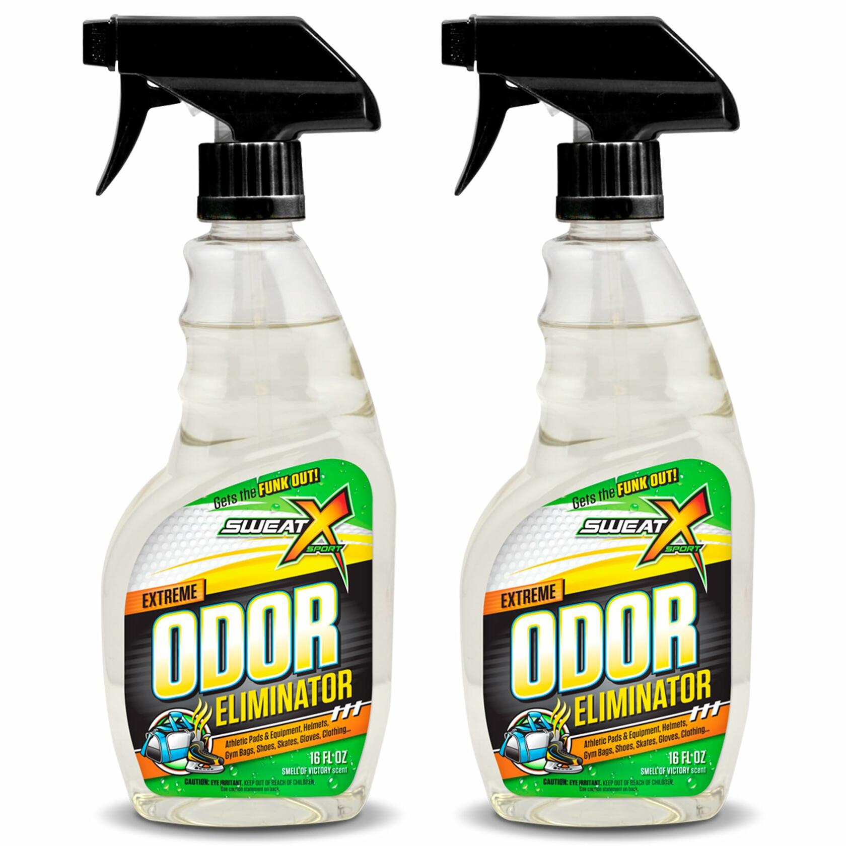 2 Pack SweatX Extreme Odor Spray - Multipurpose No-Wash Deodorizer - Ideal for