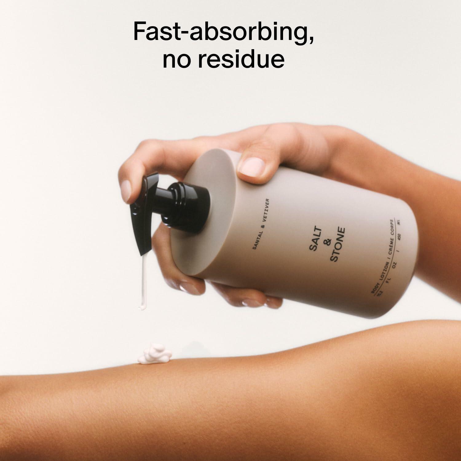 Salt & Stone Body Lotion for Women & Men | Santal & Vetiver | Hydrates,