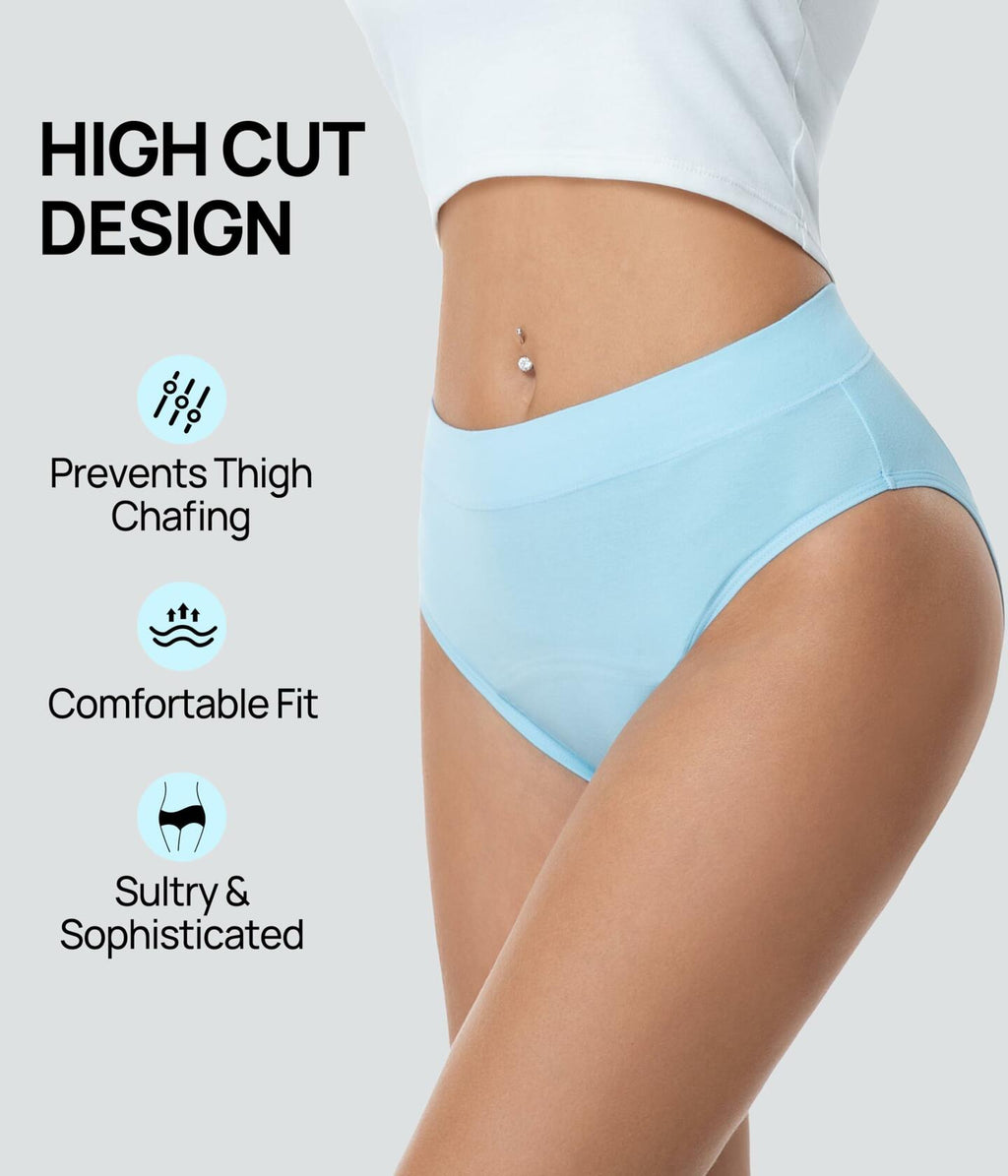 3 Pack Small SUNCHIRI Women's High Cut Incontinence Underwear, Washable