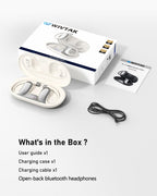 WIVTAK Open Ear Headphones Bluetooth 5.4, 62H Playtime, Air Conduction Wireless