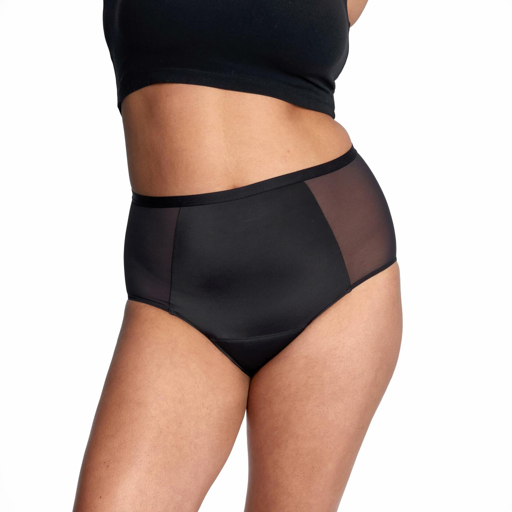Thinx Period Underwear, X-Small Comfort-Stretch Hi-Waist, Holds Up to 12 Regular