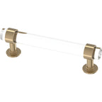 Franklin Brass Francisco Acrylic Bar (5-Pack) Gold Cabinet Handles 3-3/4' Hole