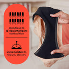 Thinx Period Underwear, X-Small Comfort-Stretch Hi-Waist, Holds Up to 12 Regular