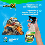 2 Pack SweatX Extreme Odor Spray - Multipurpose No-Wash Deodorizer - Ideal for