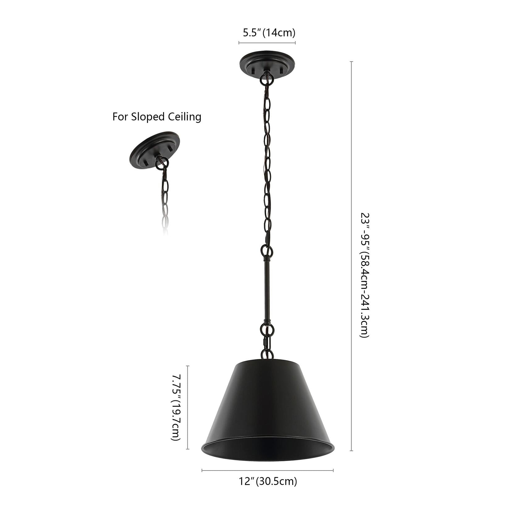 JONATHAN Y JYL7586A Harper 12" 1-Light Industrial Farmhouse Iron LED Pendant
