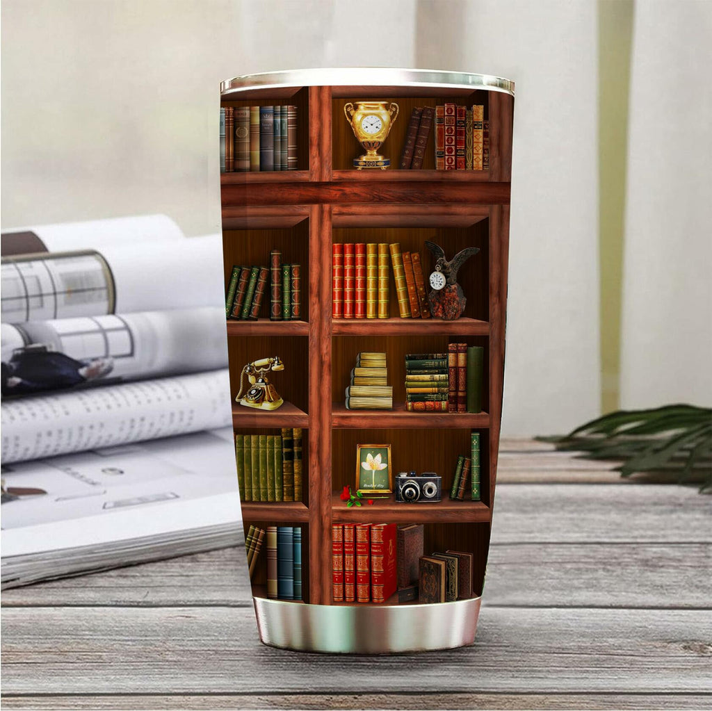 Book Tumbler Library Travel Mug Bookish Gifts For Book Lovers Women Librarian -
