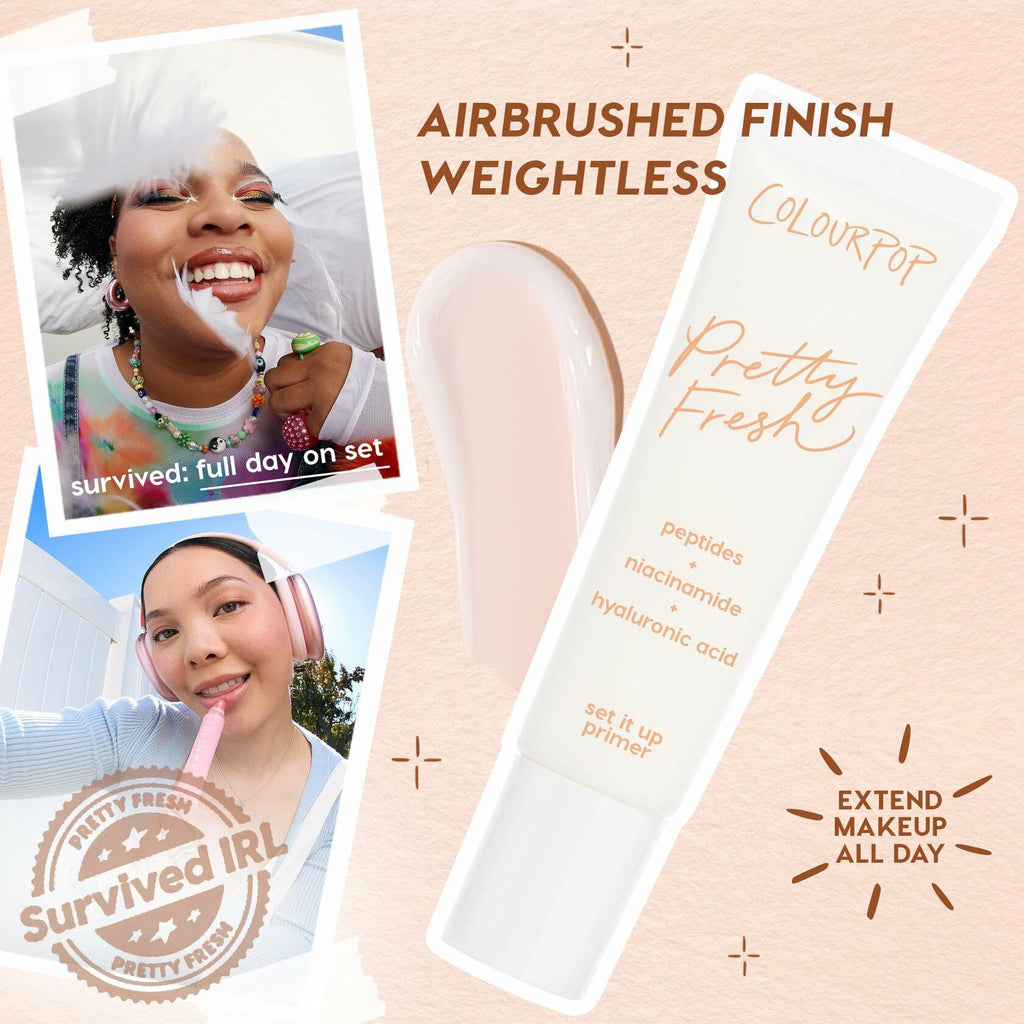 ColourPop Pretty Fresh Airbrush Makeup Primer - Hydrating, Gel-Cream Face Primer