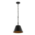 JONATHAN Y JYL7586A Harper 12" 1-Light Industrial Farmhouse Iron LED Pendant