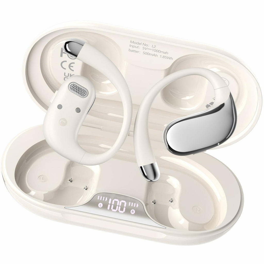 WIVTAK Open Ear Headphones Bluetooth 5.4, 62H Playtime, Air Conduction Wireless