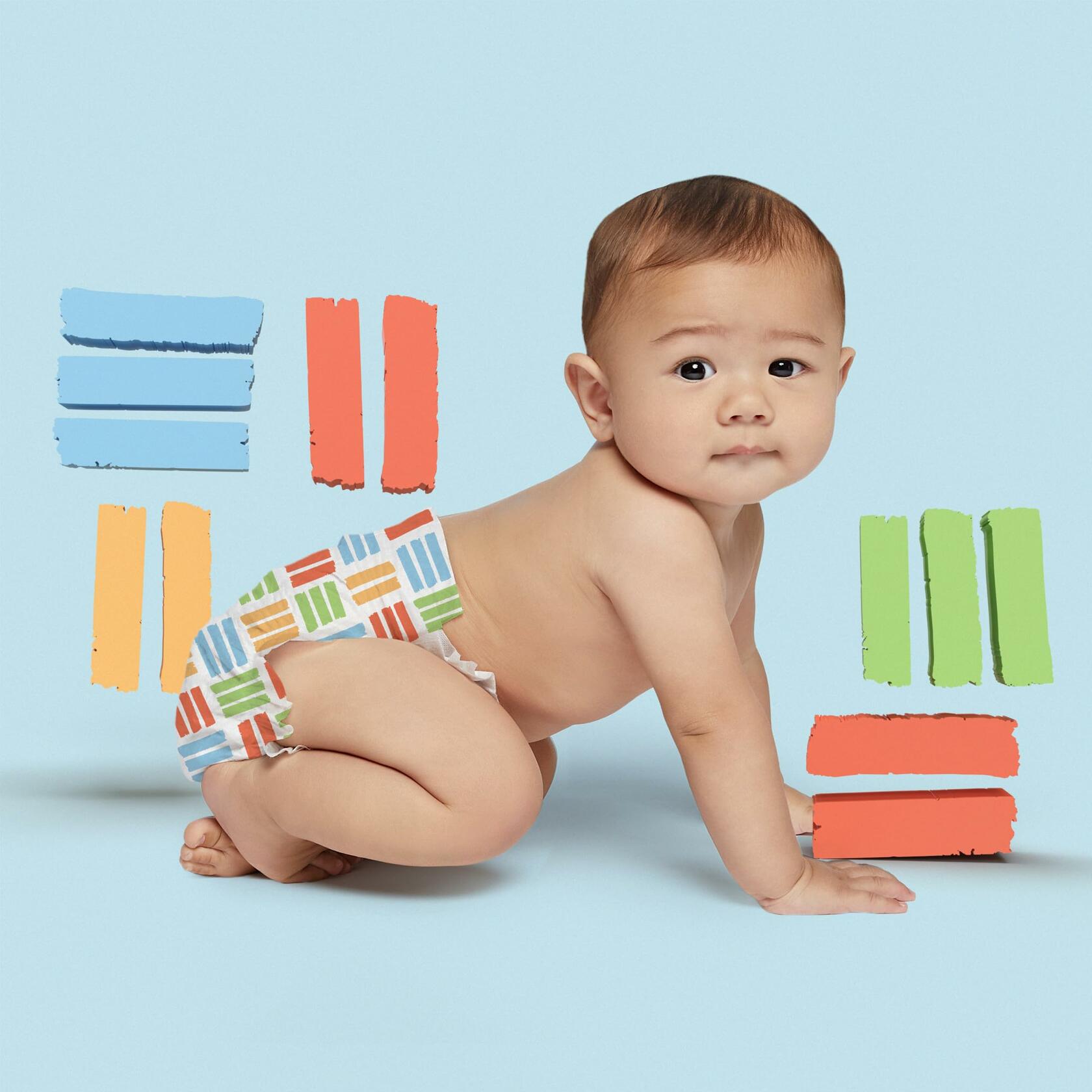 82ct Hello Bello Premium Diapers Size 1, Balloon Buddies & Crosshatch Cuties