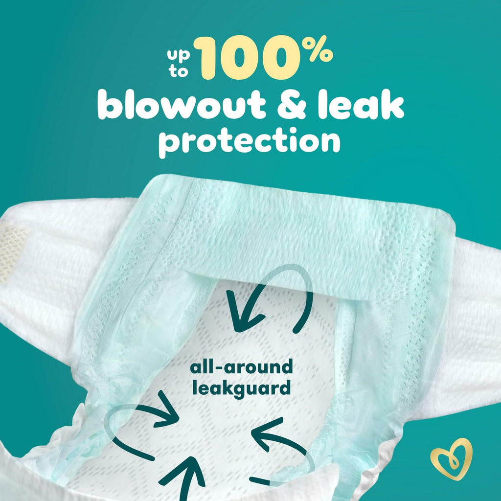 64 Count Pampers Swaddlers Diapers, Size 1 (8-14 lbs), Absorbent, Keeps Baby Dry