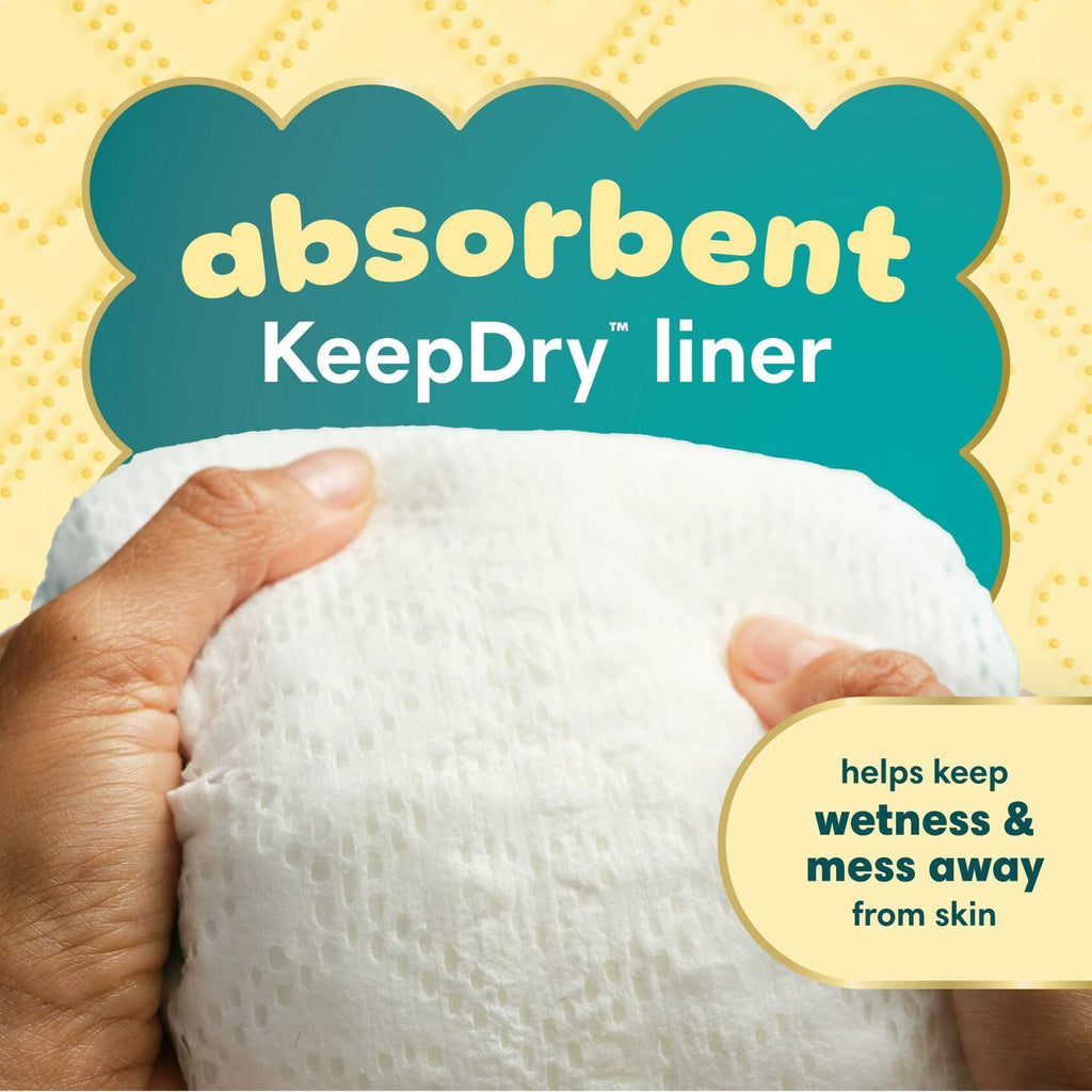 64 Count Pampers Swaddlers Diapers, Size 1 (8-14 lbs), Absorbent, Keeps Baby Dry