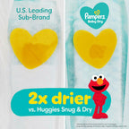 88 Count Pampers Diapers - Baby Dry - Size 1 Absorbent Disposable Infant Diaper
