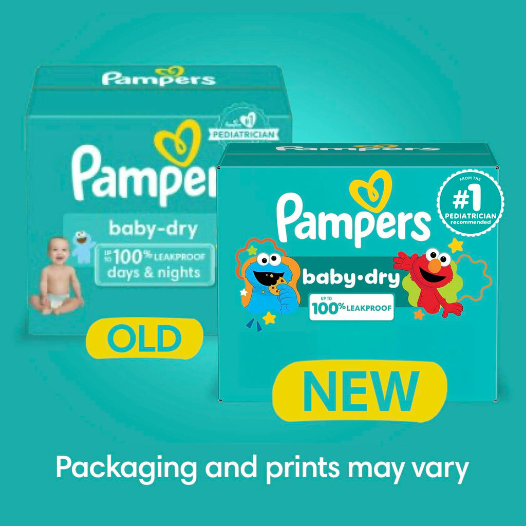 88 Count Pampers Diapers - Baby Dry - Size 1 Absorbent Disposable Infant Diaper
