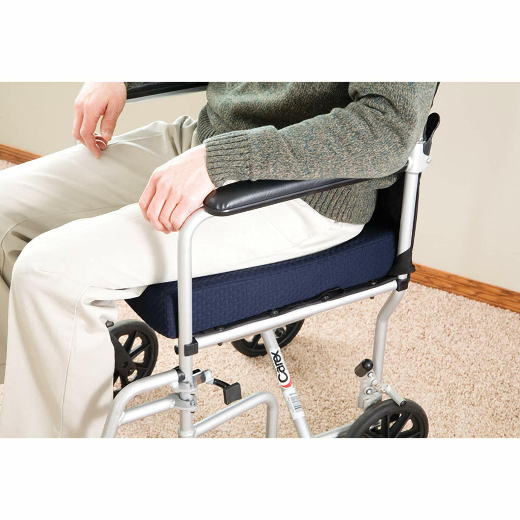 Carex Memory Foam Seat Cushion, 18" x 16" x 3", Office Chair Cushion and