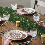 Hananona 9 FT Artificial Cedar Garlands, Real Touch Winter Cedar Pine Garland,