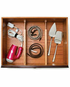 Bamboo Dresser Drawer Dividers - Set of Two (Natural) (4.25"H x .75"W x