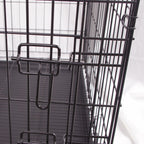 FOURPAW Durable,  35.6 x 22 x 24.5 Inches Foldable Metal Wire Dog Crate with