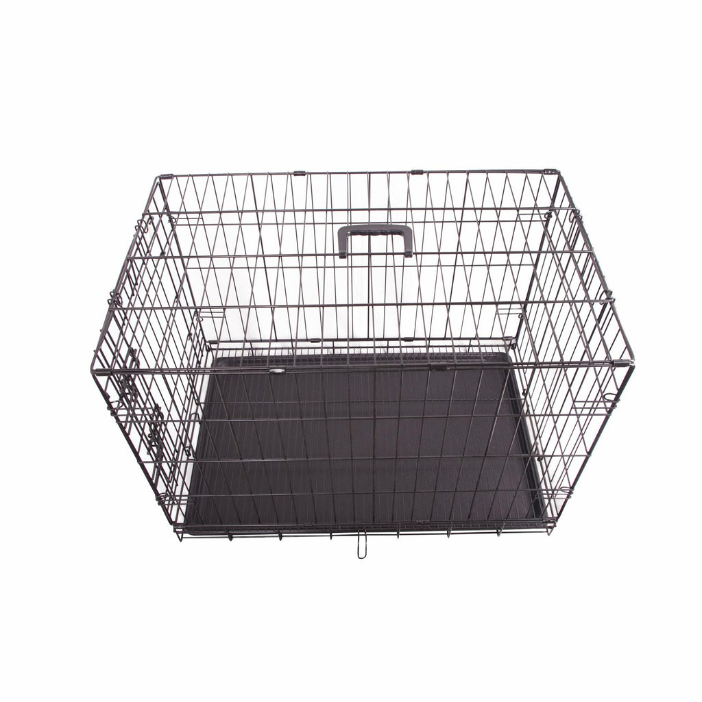 FOURPAW Durable,  35.6 x 22 x 24.5 Inches Foldable Metal Wire Dog Crate with