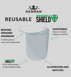 5 Pack Denman Reusable Hero Face Shield