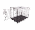 FOURPAW Durable,  35.6 x 22 x 24.5 Inches Foldable Metal Wire Dog Crate with